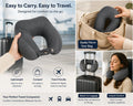 Cosymor grey U-shape neck pillow lightweight easy to carry while travelling