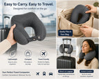 Cosymor grey U-shape neck pillow lightweight easy to carry while travelling