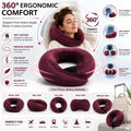 Cosymor wrap travel neck pillow in use worn around neck lifestyle view