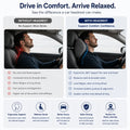 Cosymor memory foam car headrest neck cushion installed on car seat view 2