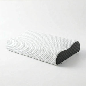 White Grey Orthopaedic Contour Memory Foam Pillow — Cradle Your Neck, Transform Your Sleep