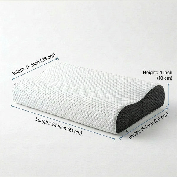 Cosymor contour pillow dual height design for back and side sleepers