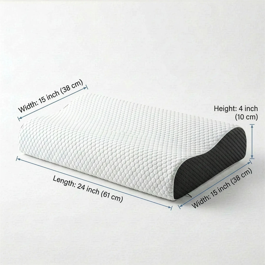 Cosymor contour pillow dual height design for back and side sleepers