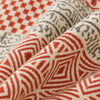 Cosymor Red Black Diamond Print Cotton Throw Blanket – Reversible Boho Sofa & Bed Throw (50x70 Inch)