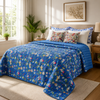 Indigo Patchwork Kantha Quilt